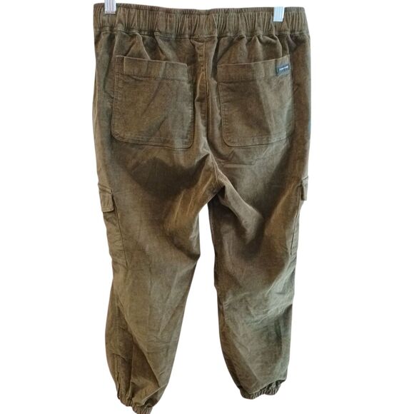Sanctuary Mia Trooper Brown Corduroy Elastic Waist Cargo Jogger Pants XS Pull On - Picture 5 of 12
